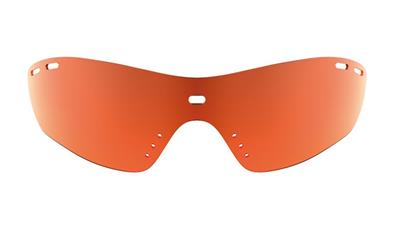 Running large<br/>orange mirror